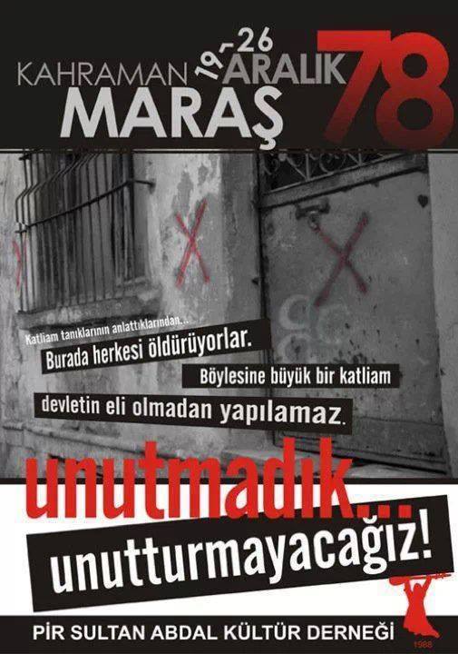 Maraş Katliamını Unutmadık