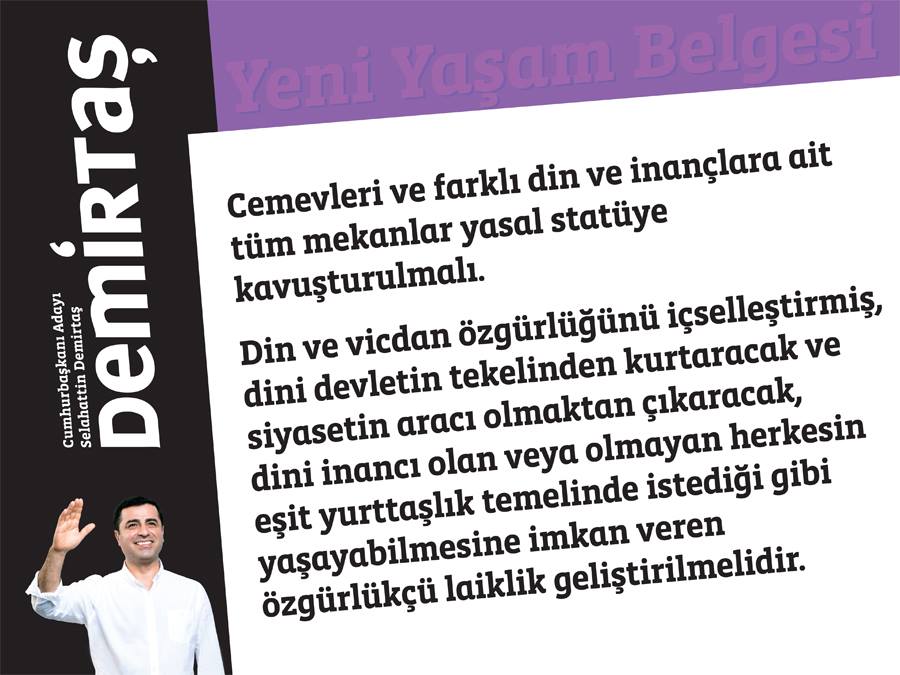 Selahattin Demirtaş Yeni Yaşam Belgesi