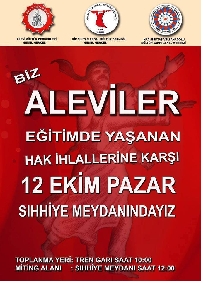 Biz Aleviler 12 Ekim 2014\'te Ankara Sıhhiyedeyiz